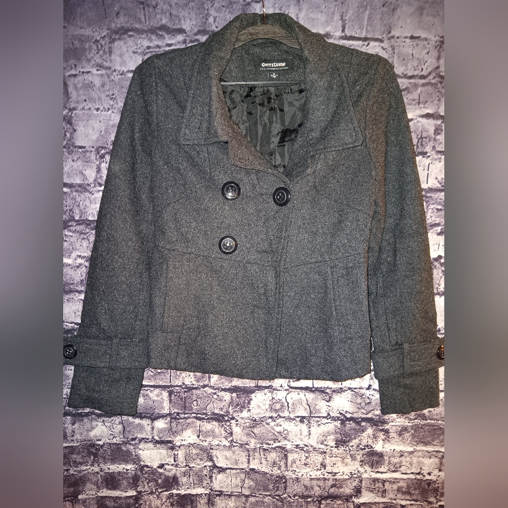 Coffee Shop Pea Coat sz Small